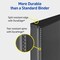 Avery Durable View 3 Ring Binders, 2 Inch Slant Rings, 530-Sheet Capacity, DuraHinge, 2.8 Inch Wide Spine, Color Received Will Vary: Black, Bright Blue, or White, 1 Binder (17038)
